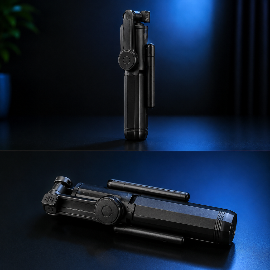 Q07 3-in-1 Bluetooth Selfie Stick Tripod - Portable Wireless Remote Phone Stand