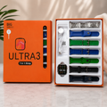 Ultra 3 Premium Smart Watch Combo - 2.01" HD Infinite Display with 7 Interchangeable Straps